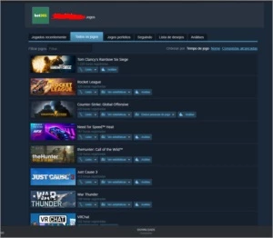 Conta top com varios jogos - Steam
