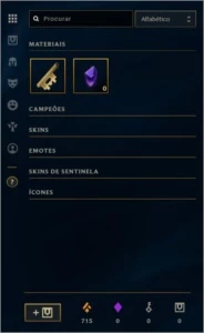 Conta de League of Legends LOL