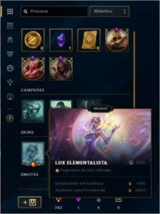 Conta LOL Unranked várias skins - League of Legends