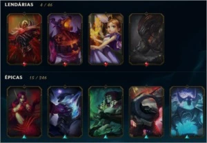 Conta LOL Unranked várias skins - League of Legends