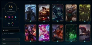 Conta LOL Unranked várias skins - League of Legends