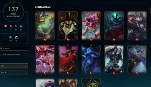 CONTA LOL- LVL 276 - 142 Champions - 137 Skins - FULL ACESSO - League of Legends