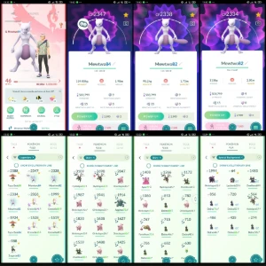 3 MEWTWO + 10 LENDÁRIOS + 50 SHINIES + 9 background pk20
