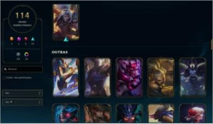 CONTA DIAMANTE 4 TODOS CHAMPS, 114 SKINS, LEVEL 326 - League of Legends LOL