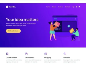 Tema Astra Pro Wordpress Premium Licença Vitalícia 2026 - Sites, Lojas e Sistemas Prontos Sites e Scripts