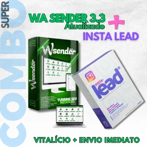 Wa Sender 3.3 + Insta Lead V6 - Vitalício Completo