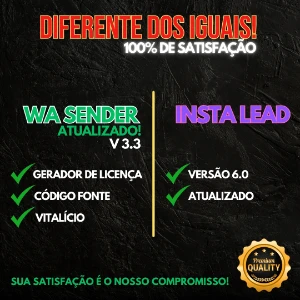 Wa Sender 3.3 + Insta Lead V6 - Vitalício Completo - Outros