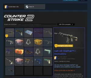Conta Steam com **Counter-Strike 2 Prime + Modo Premier - Counter Strike CS