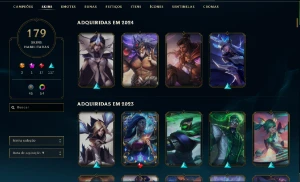 Conta VALORANT/LOL com várias skins