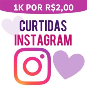 1000 curtidas no instagram por R$2,00 - Redes Sociais