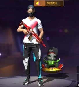 Conta de free fire com punho e calça angelical