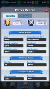Conta Clash Royale Lvl 11 4300+ 150k Gold 1k Gem