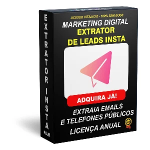 Extrator de Emails e Telefones Públicos Insta - Lic. Anual - Outros