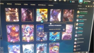conta de lol, level 123, 84 skins, - League of Legends