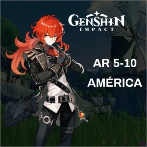 CONTA INICIANTE COM PERSONAGEM DILUC 5⭐ - AR 10 - Genshin Impact