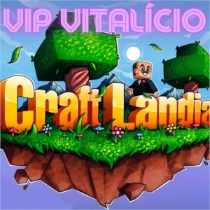 Conta VIP Vitalício CRAFTLANDIA - Servidor Legacy - Minecraft