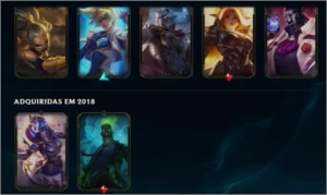 Conta do lol unranked 150+ skins com ultimates - League of Legends