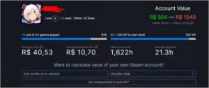 Conta steam top com 46 jogos tops - Counter Strike CS