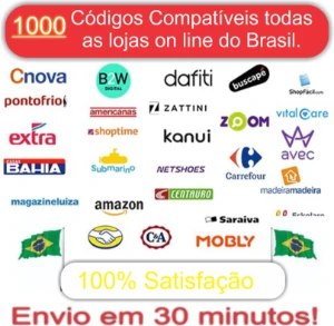 1000 codigos de Barras ean13 vendas On line Todo Brasil