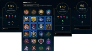 Vendo Conta LOL Platina 4  - 103 Skins  -  115 Campeão - League of Legends