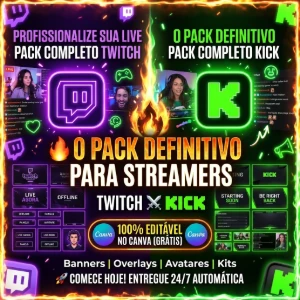 🎨 Pack 5.000+ Artes Editáveis Canva (Discord & Lojas) - Redes Sociais