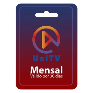 UniTV Recarga mensal 30 dias - Gift Card - Assinaturas e Premium