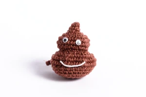 Chaveiro Emoji pequeno em amigurumi