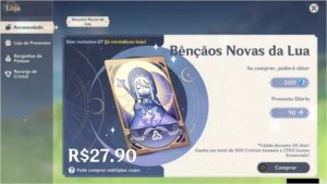 Genshin Impact Conta AR 42 (Mona,Venti) Entre outras coisas