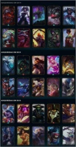 Conta LOL - Season 3- PLAT IV - 101 Skins - 143 Champs - League of Legends