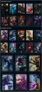 Conta LOL - Season 3- PLAT IV - 101 Skins - 143 Champs - League of Legends