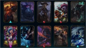 conta lol e valorant, muitas skins em ambos jogos - League of Legends