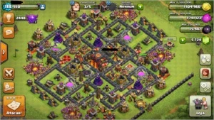 Clash of clans cv 10 bem upado + Clash royale + Boom beach