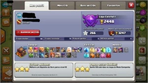 Clash of clans cv 10 bem upado + Clash royale + Boom beach