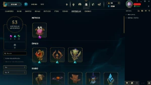 Conta Lol com 430 skins, ex Diamante 1 - League of Legends