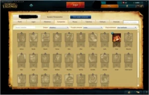 Conta LoL Unranked 100 champs e 52 skins - League of Legends