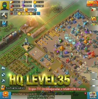 Last War HQ 35 | Tropas T11| Esquad 59.20M | Serv 1091 - Outros