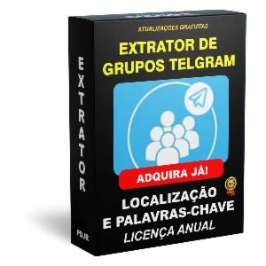 Extrator de Grupos Telgram por Localização - Lic. Anual - Outros