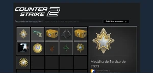 CS2 Prime 4 Medalhas - LEVEL 17500 - Counter Strike