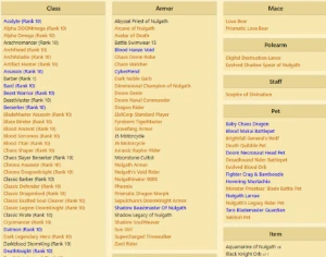 Conta AQW - ANTIGA - Adventure Quest Worlds - MAGNEST