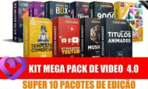 Kit Mega Pack Edição De Video 4.0 Super 10 Pacotes 2024 - Outros