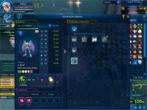 Conta com Aox e Alter S Ladmo - Digimon Masters Online