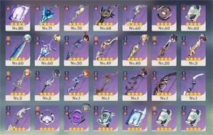 Conta Genshin Impact 16 char 5* e 4 armas 5*