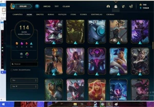Conta LEAGUE OF LEGENDS Unranked 114 skins LOL