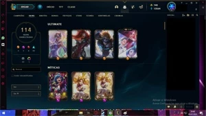 Conta LEAGUE OF LEGENDS Unranked 114 skins LOL