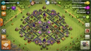 cv 9 semi full heróis 18 com troca de nome - Clash of Clans