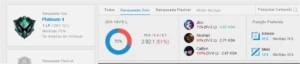 Conta platina 4 70% Wr - League of Legends LOL