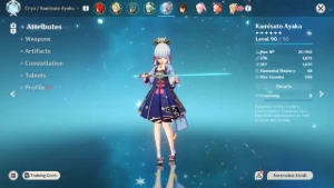 Conta Genshin Impact - Diluc c2 Ayaka Zhongli