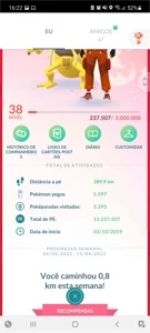 conta pokemon go (lvl38) - Pokémon