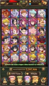 CONTA THE SEVEN DEADLY SINS GRAND CROSS GLOBAL - Google Play
