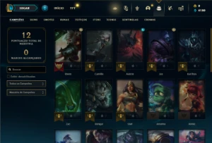 Conta platina 4 com 27 Champs e 4 Skins + 4 Fragmentos - League of Legends LOL